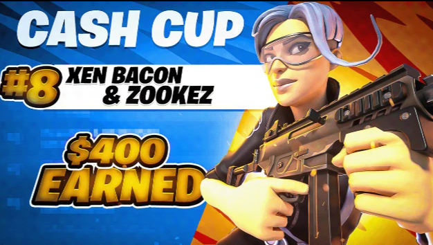 Fortnite thumbnail I created using bright colors and glow effects to make it stand out instantly 👾🔥