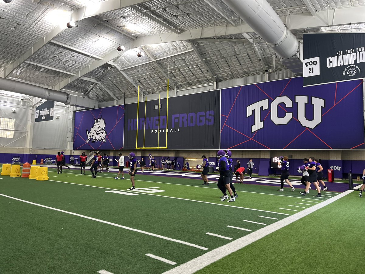 bbasil01's tweet photo. Enjoyed spending time at TCU today watching practice and sharing with some outstanding coaches. Thank you @bobwager31 for putting this together! https://t.co/ARUH6WL4XR