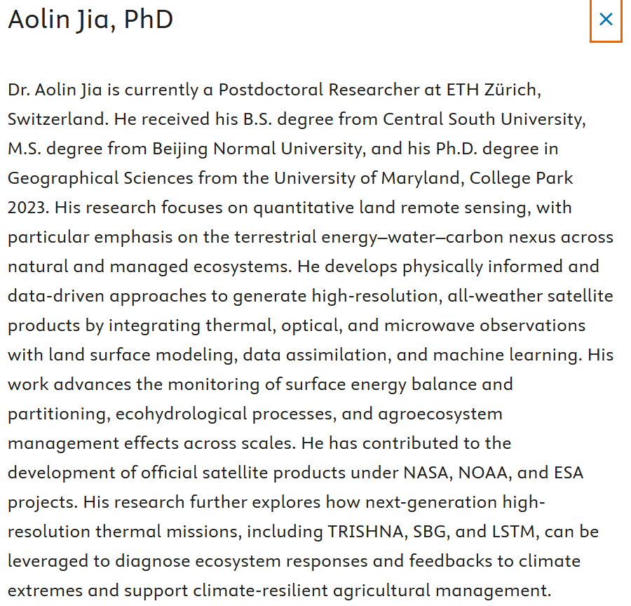 AolinJ's tweet photo. Honored to share that I’ve been selected as an Editorial Board Member for Remote Sensing of Environment. I appreciate all the support from my colleagues and the community. https://t.co/oD66Yz5X75