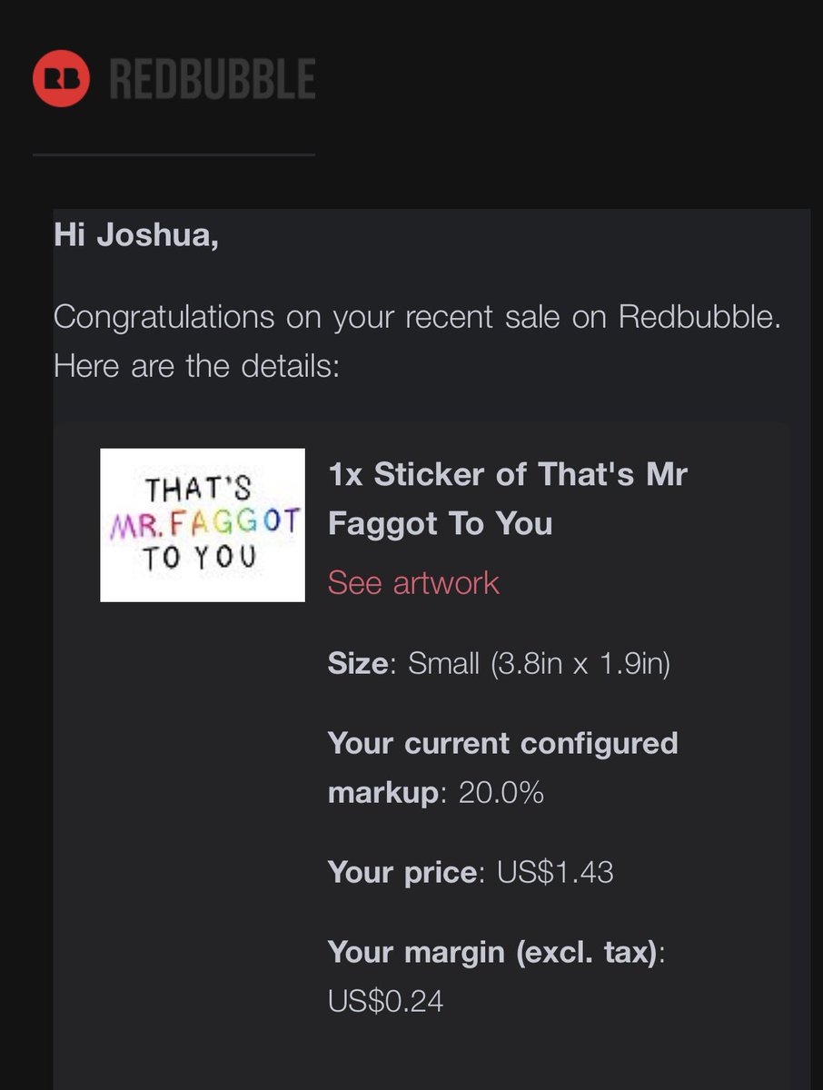STAN_ABBA's tweet photo. every so often i get an email that i made a sale on redbubble and it’s always the exact same design on a sticker. i’ve made about 2 bucks from it in the past 5 years https://t.co/ay6uKhNb6m