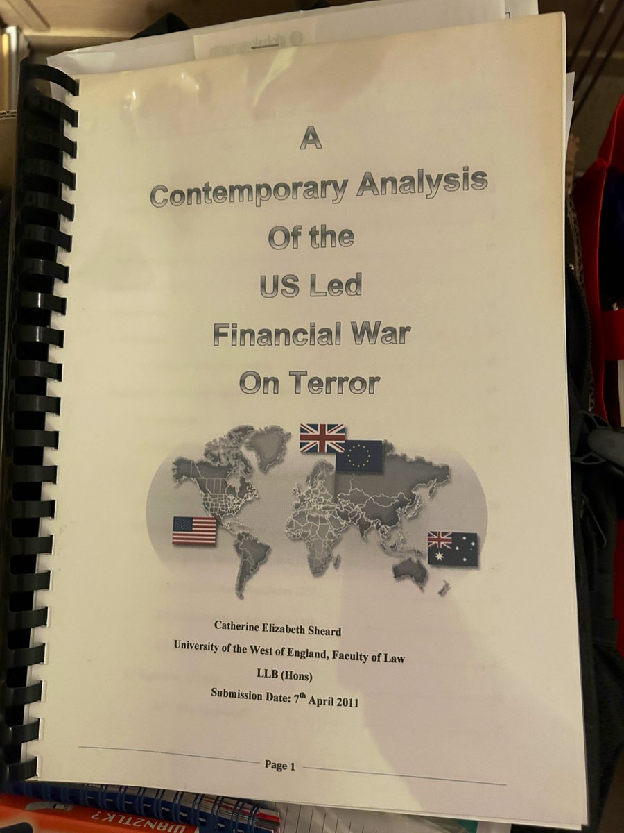 CatherineShear5's tweet image. 11 years ago today I submitted my #dissertation for my law degree 📜 it feels more relevant now than it did before. I got a first in my dissertation. 
 
#Law #Waronterror #Degree