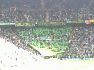 The higher they build they barriers the taller we become the farrer you take our rights away the faster we run 

WELCOME back green brigade and bhoys let’s win this f*#+}#* league