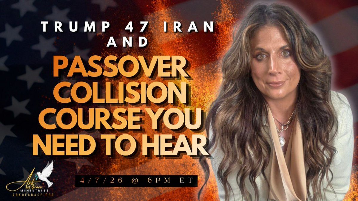 AmandaGrace_AOG's tweet photo. Trump 47 Iran and Passover Collision Course You Need to Hear

Join Amanda Grace as she breaks down rising tensions between President Trump and Iran during Passover, and what it could mean from a prophetic perspective. With major developments unfolding in the Middle East, this is a critical moment to watch LIVE April 7, 2026 at 6pm ET. 
Watch here: https://t.co/sODSyQruvL
Rumble: https://t.co/n10EYnB2CF
YouTube: https://t.co/06FV4RwYn4

#Trump #IranWar #Iran #Passover #Prophetic #Pray #Faith #MiddleEast #BreakingNews