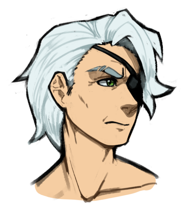 every time I draw him his hair gets longer lol