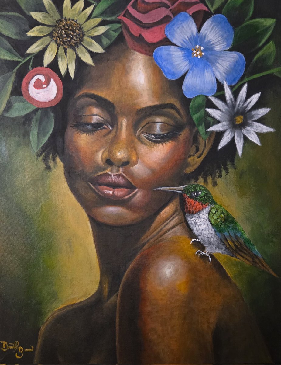 dboone1970's tweet photo. Venus By Artist Dantrel Bonae Boone  Acrylic painting on Canvas  #BlackArt #painting #Texassouthernuniversity #art https://t.co/3TTapiM5hs