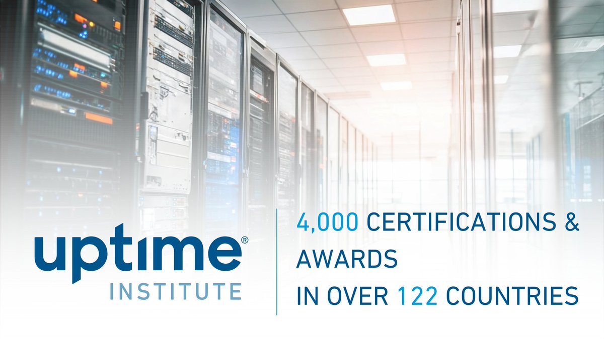 UptimeInstitute's tweet image. 4,000+ awards. 122+ countries. One trusted authority. Uptime’s Tier Certifications help data center operators around the world deliver resilient, efficient, and high-performing infrastructure.
okt.to/3R8H9K
#DigitalInfrastructure #DataCenters #UptimeInstitute