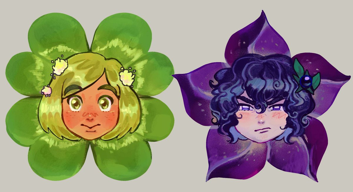 Agott and Coco as a belladonna and a Clover respectively
#Δ帽子 #witchhatatelier