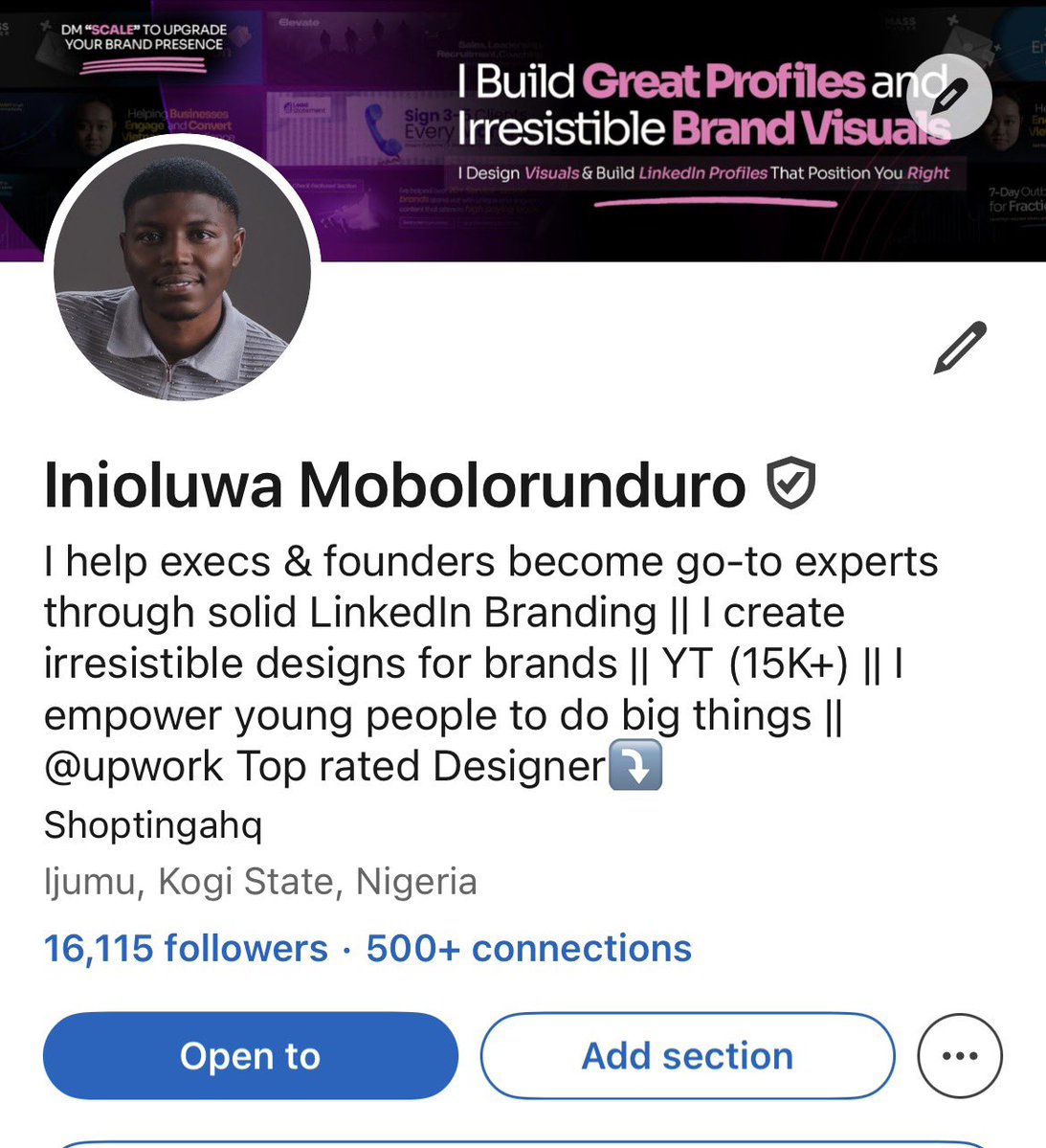 IniskiDesigns's tweet image. I started out on Linkedln in August 2021 And so far? I’ve grown to 16,000 subs But I’ve not earned from LinkedIn,    Hear me out…  in July 2022, 6months after I took LinkedIn serious, I got a Job on my birthday, July 19, with less than 500 followers here  But that was