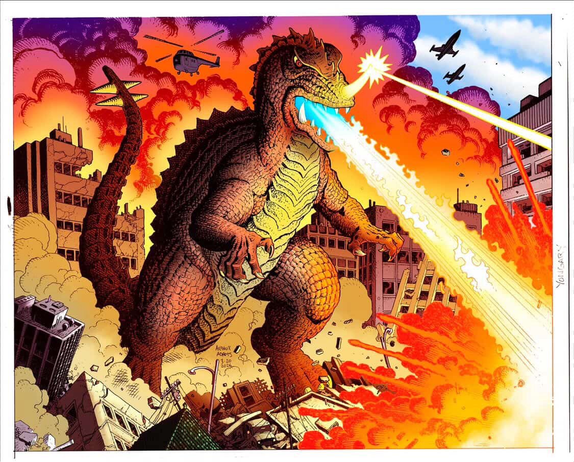 Titanic Creations has teamed up with legendary artist Art Adams for our amazing 13” Yongary statue!

This is the first time Adams has ever drawn the iconic South Korean kaiju, and pre-ordering the vinyl statue is the only way to own this incredible piece of artwork!

Coloring is