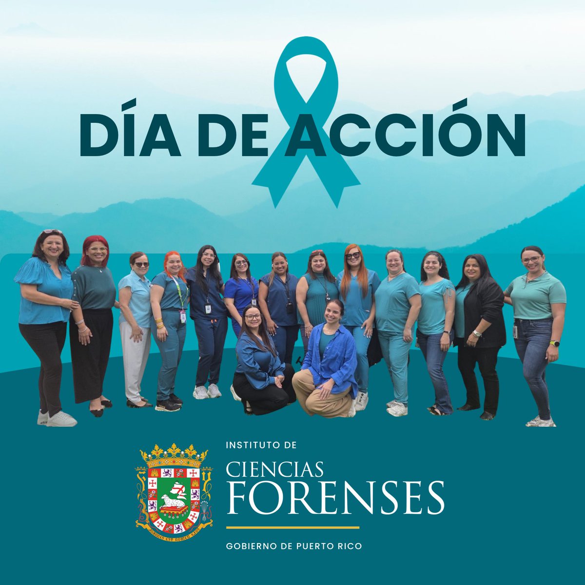 ICF_PR's tweet photo. El personal del ICF se unió al Día de Acción convocado por el CAVV vistiendo de teal, en solidaridad con las víctimas sobrevivientes de violencia sexual y en respaldo a la concienciación y la prevención.
#ICF #CAVV #Teal #Prevención https://t.co/iSr2L8cDfP