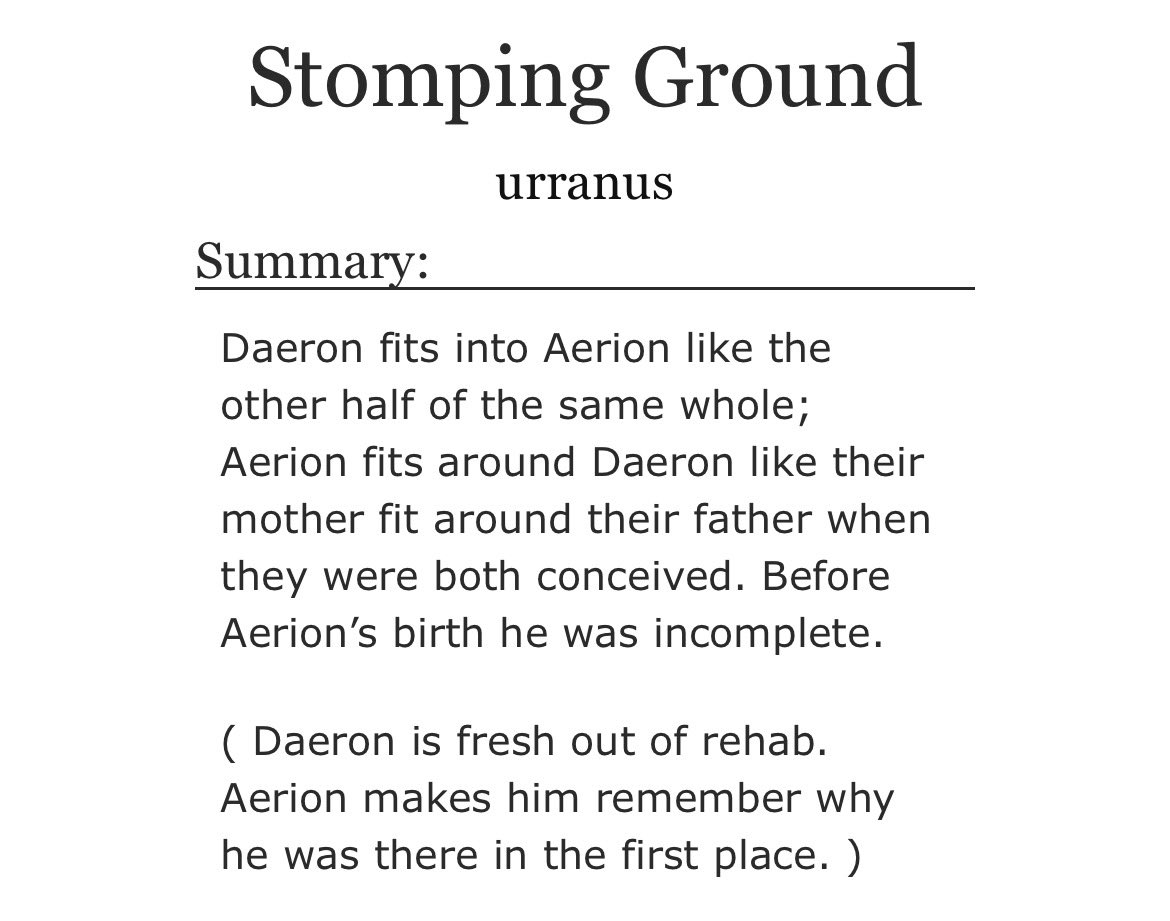blckwraith's tweet image. #akotsk #daerion #dreamflame

4.8k of the Daerion modern au in which they both went through the horrors of catholic school and now Daeron is fresh out of rehab. Aerion makes him remember why he was there in the first place. 

🔗: archiveofourown.org/works/82652841