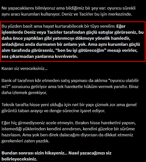 takasci_kuzgun's tweet image. #genkm

Analizimi detaylı okuyup sadık kalanlar minimum zararla işten sıyrıldılar. Deniz’i satış yerinde görenler gerekeni yapmış olmalıydı. Üstüne basa basa söyledik. Ama içeride kalanlar da hemen üzülmesin; onlara da iki güzel haberim var.

Birincisi; GENKM patronları
