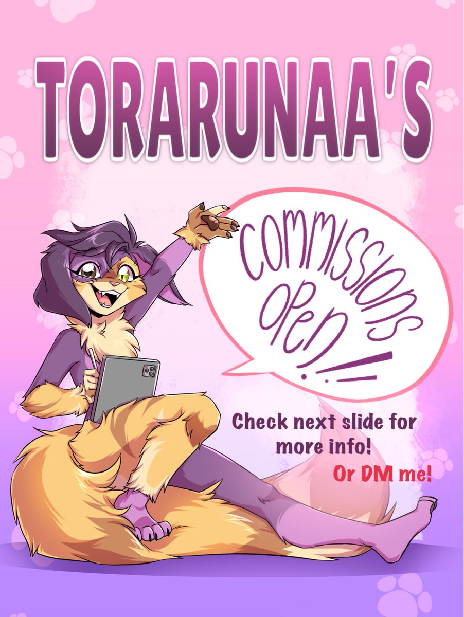 torarunaa's tweet photo. Hi everyone! It's been a while but finally I have my comms open again🌟

#commission #commissionopen #furryart https://t.co/AhTFKJlOKV