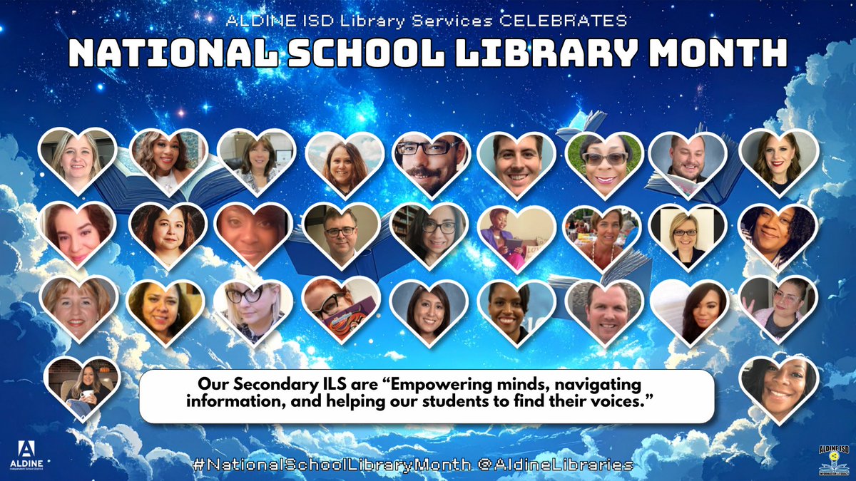 aldinelibraries's tweet image. Our Secondary ILS are the ultimate guides! From mastering research to finding the perfect book, you empower the next generation of thinkers. Thank you for creating spaces where students find their voice and their future. #SchoolLibraryMonth #FutureReady #AldineStory @AldineISD