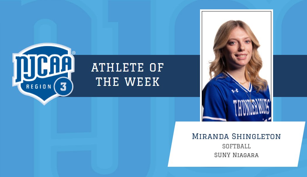 Niagara's Miranda Shingleton named <a href="/NJCAAReg3/">NJCAA REGION 3</a> Athlete of the Week

njcaaregion3.org/aotw/2025-26/s…