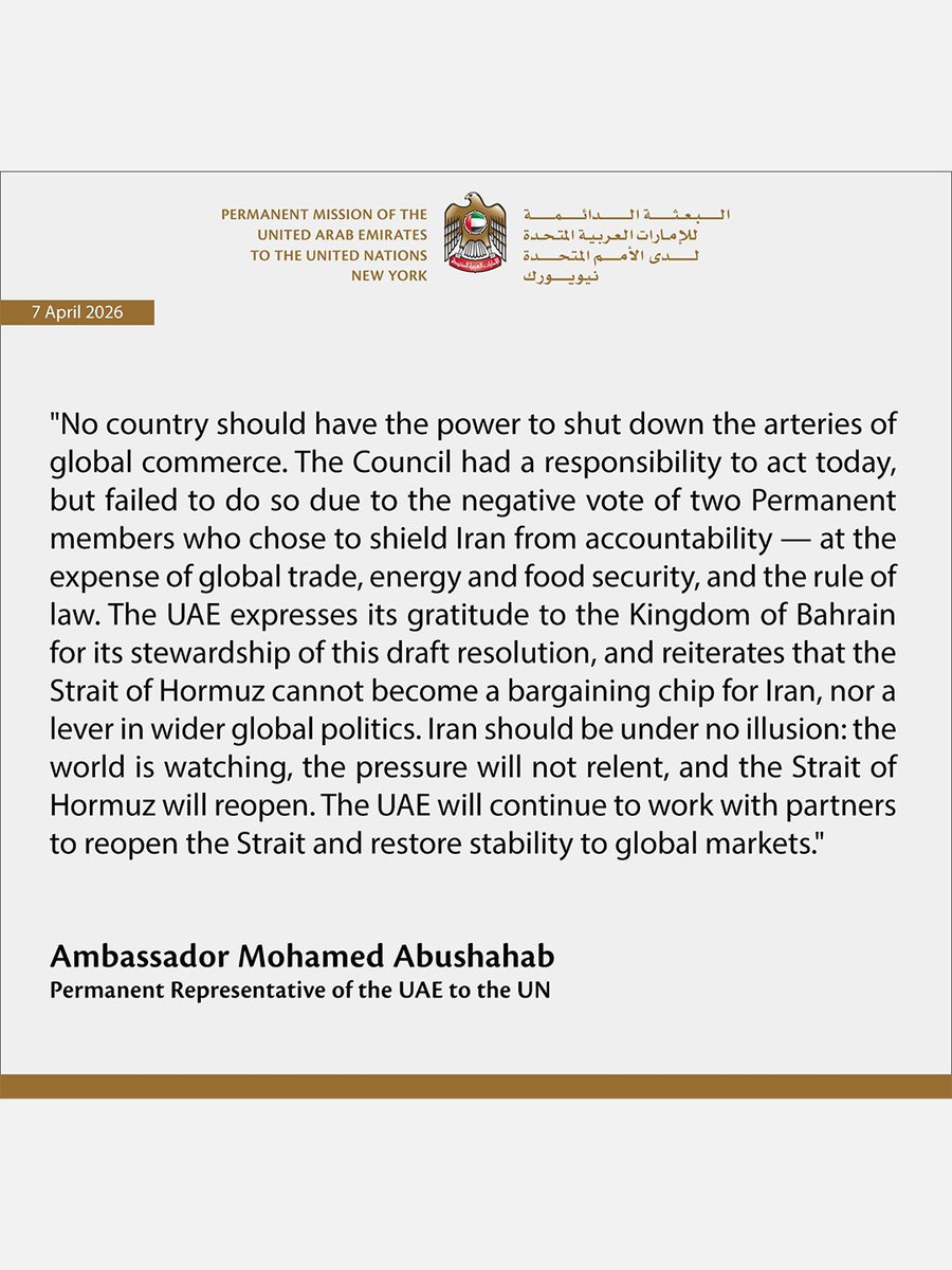 Emirates_News's tweet image. Statement by Ambassador Mohamed Abushahab:

#EmiratesNews #DubaiOneTv #UAE #Dubai #News