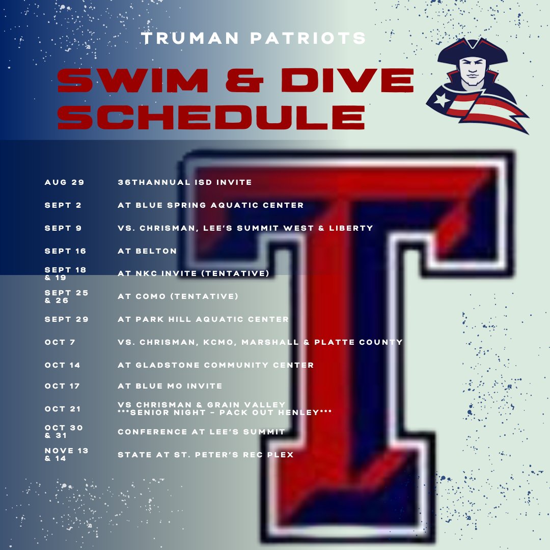 Truman Patriots Boys Swim & Dive tweet media