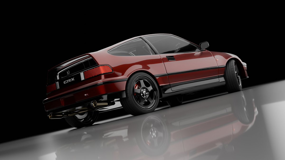 Hazel3DWorks's tweet image. Another one done! Huge thanks to It_Dropkick! W dad for driving this sickass crx. #Blender #3Dmodelling
