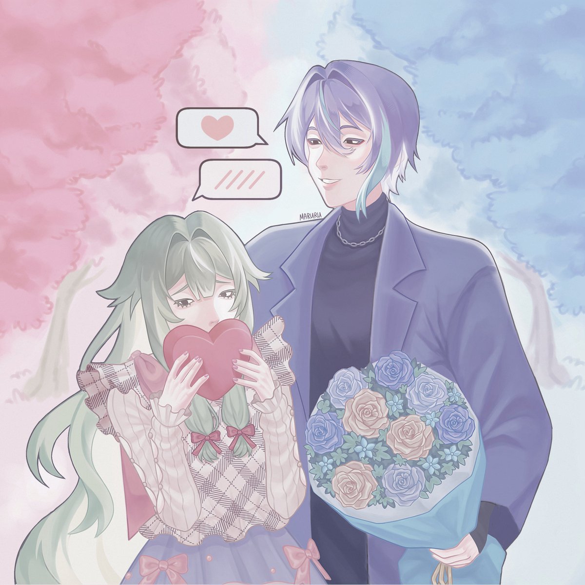 maruru_meow's tweet photo. repost pls 🩷🩵

#projectsekai #ruikamishiro #nenekusanagi #ruinene #類寧々 https://t.co/ycKqIMlQay