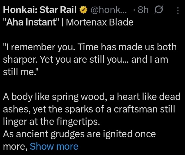 timely zhuming 🔥 MORTENAX BLADE REAL tweet media