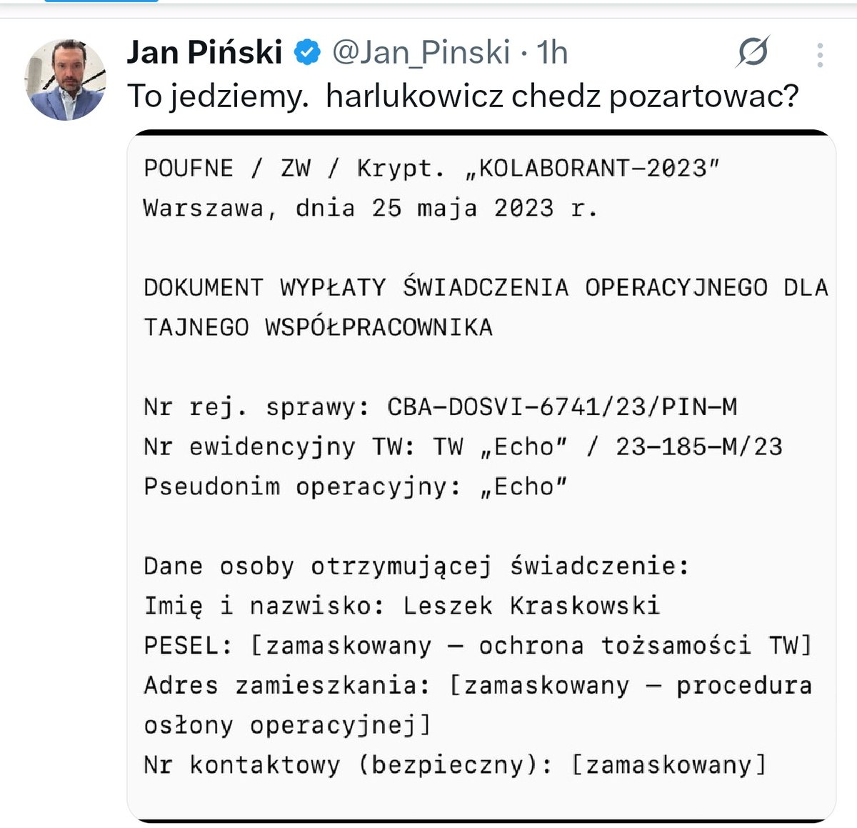 Leszek Kraskowski Reporterzy Online tweet media