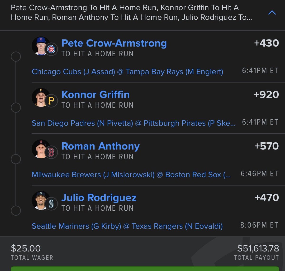RonelTeenyos's tweet photo. @BookitWithTrent @pikkitsports Thanks for paying the rest of my house off https://t.co/u3vm8Ry886
