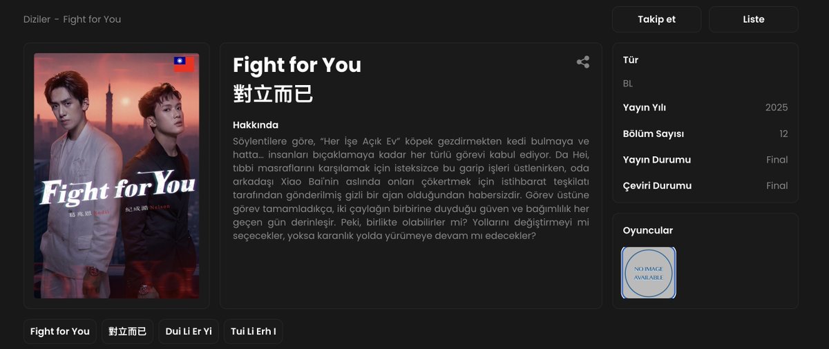 Bubiii_21's tweet image. Kızlar şuna başlasam mı ne diyorsunuz izlenmeye değer mi acaba..
#FightForYou