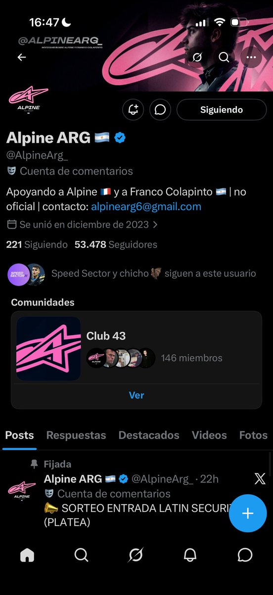ehtvoid's tweet photo. @AlpineArg_ @chichoRC_ LIISTO 👏🏻👏🏻👏🏻 https://t.co/nQFKQKqnwX