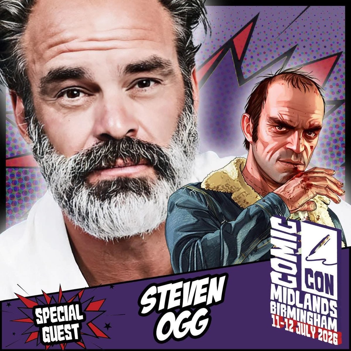 EuroConNet's tweet photo. GUEST ANNOUNCEMENT
#ComicConMidlandsBirmingham #monopolyevents #StevenOgg
11 - 12 July 2026
Birmingham, UK
https://t.co/FGvaEaPUvj https://t.co/ryTWECoNgL