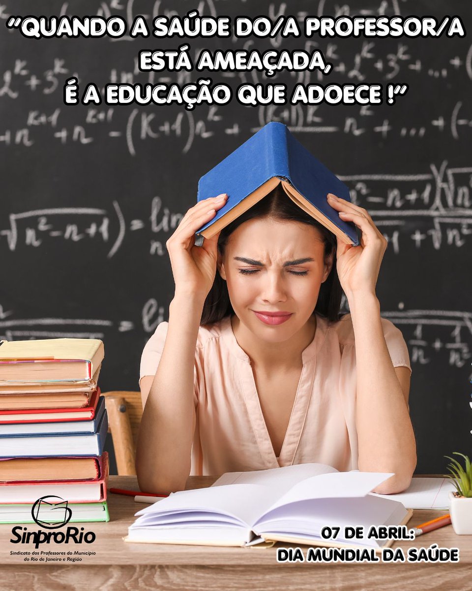 Professor/a, sua saúde é fundamental!
Conte com o seu sindicato!

#sinprorio 
#SaúdeMentalDocente
#CuidarDeQuemEnsina
#DireitosDocentes