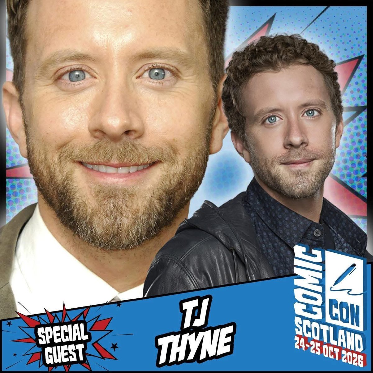 EuroConNet's tweet photo. GUEST ANNOUNCEMENT
#ComicConScotland #monopolyevents #TJThyne
24 - 25 October 2026
Edinburgh, Scotland
https://t.co/tUEjAZKjyv https://t.co/i7HkVdLbTo