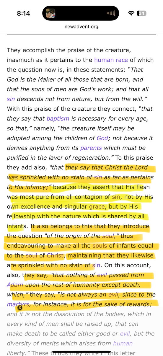 ruckusofantioch's tweet image. From St. Augustine Against the Pelagians, Council of Carthage, and the Council of Ephesus (Letter to Pope St. Celestine I) 

Actually can’t be real omg