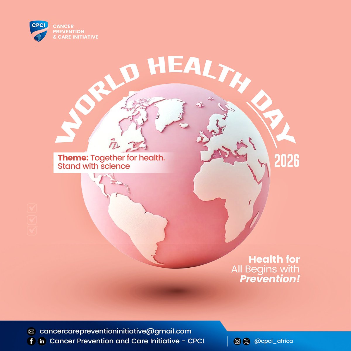 cpci_africa's tweet photo. Strong health systems begin with prevention!

Early detection improves outcomes,  but only when people have awareness and access to care

At CPCI, we continue to emphasize prevention as the foundation of better health, &amp; early action as a critical actions.

#WorldHealthDay #CPCI https://t.co/mLmkQGP8mw