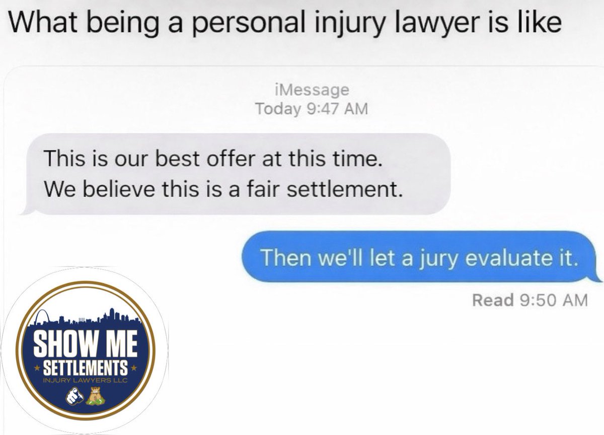 ShowMeInjury's tweet photo. After an accident injury, they said it was a “Fair offer.”
We disagree.
See you in court.

The Closers at Show Me Settlements 
📞 1-800-805-5323 https://t.co/7t2GfrTbHz
