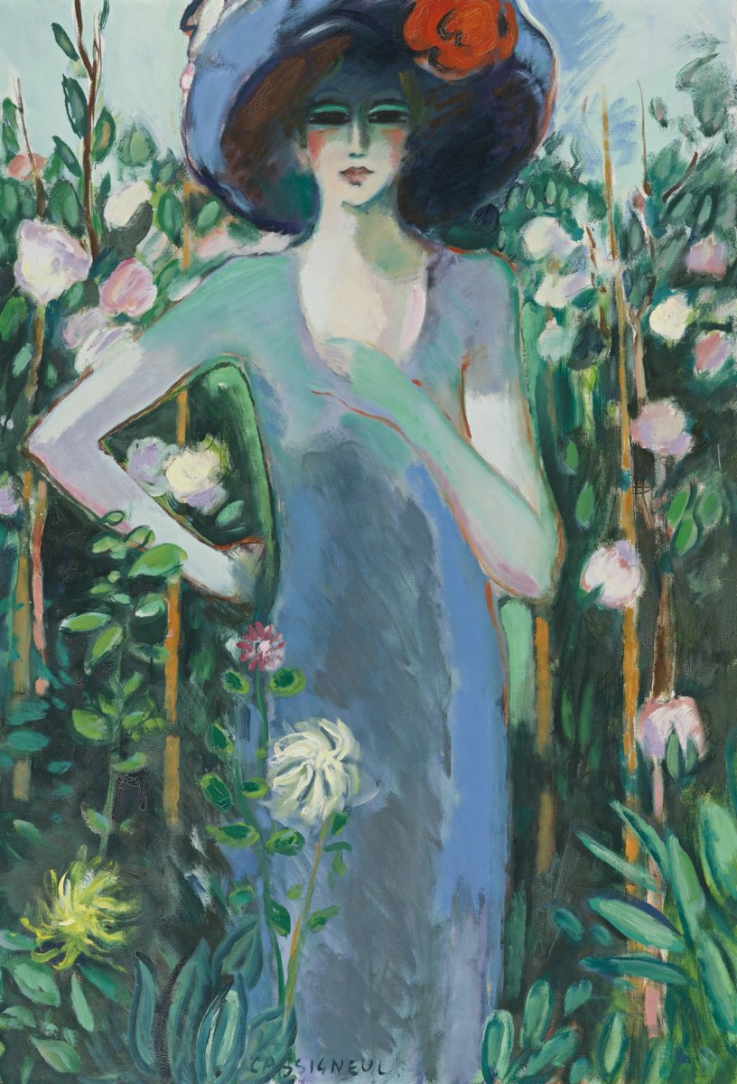 Dans la Roseraie🌹
© Jean-Pierre Cassigneul (français, né en 1935)