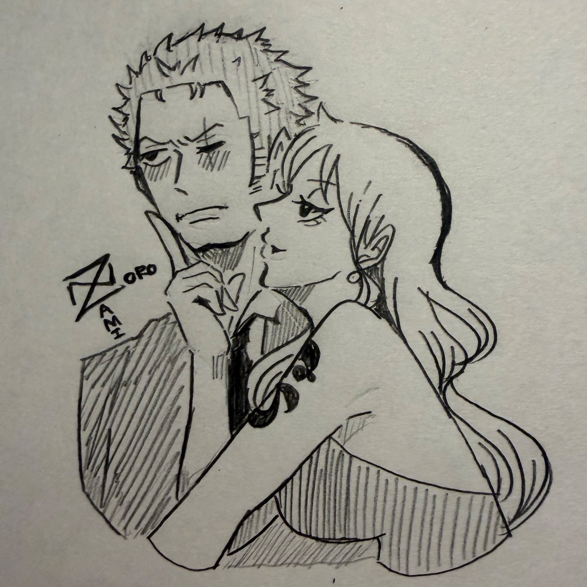 あれ、このゾロナミってもう載せてたっけ…!?
とりあえずちょっと前のゾロナミﾁｬﾝです⚔️🍊