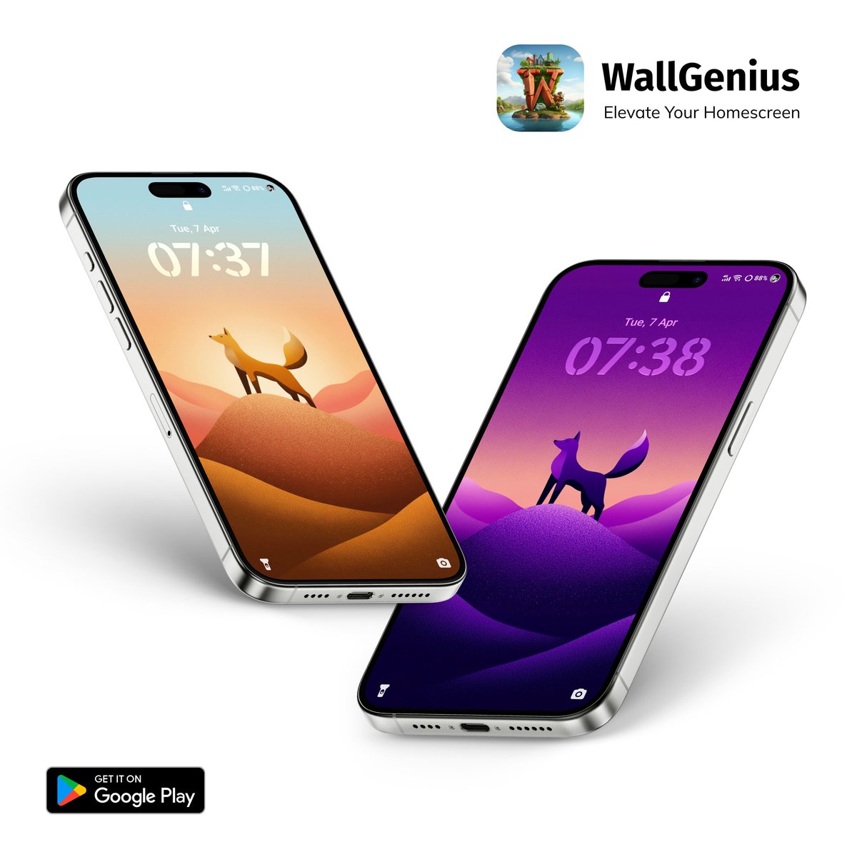 zeffisetups's tweet photo. Desert Fox = Warm vs Neon 🦊🔥💜
Minimal dunes with a bold fox silhouette one side calm sunset, the other pure neon night vibes. Simple but eye-catching.

WallGenius
https://t.co/2RvZ1xLivW

#DesertAesthetic #MinimalArt #FoxWallpaper #AmoledWalls #GradientVibes #AndroidSetup https://t.co/nkd8xMOTud
