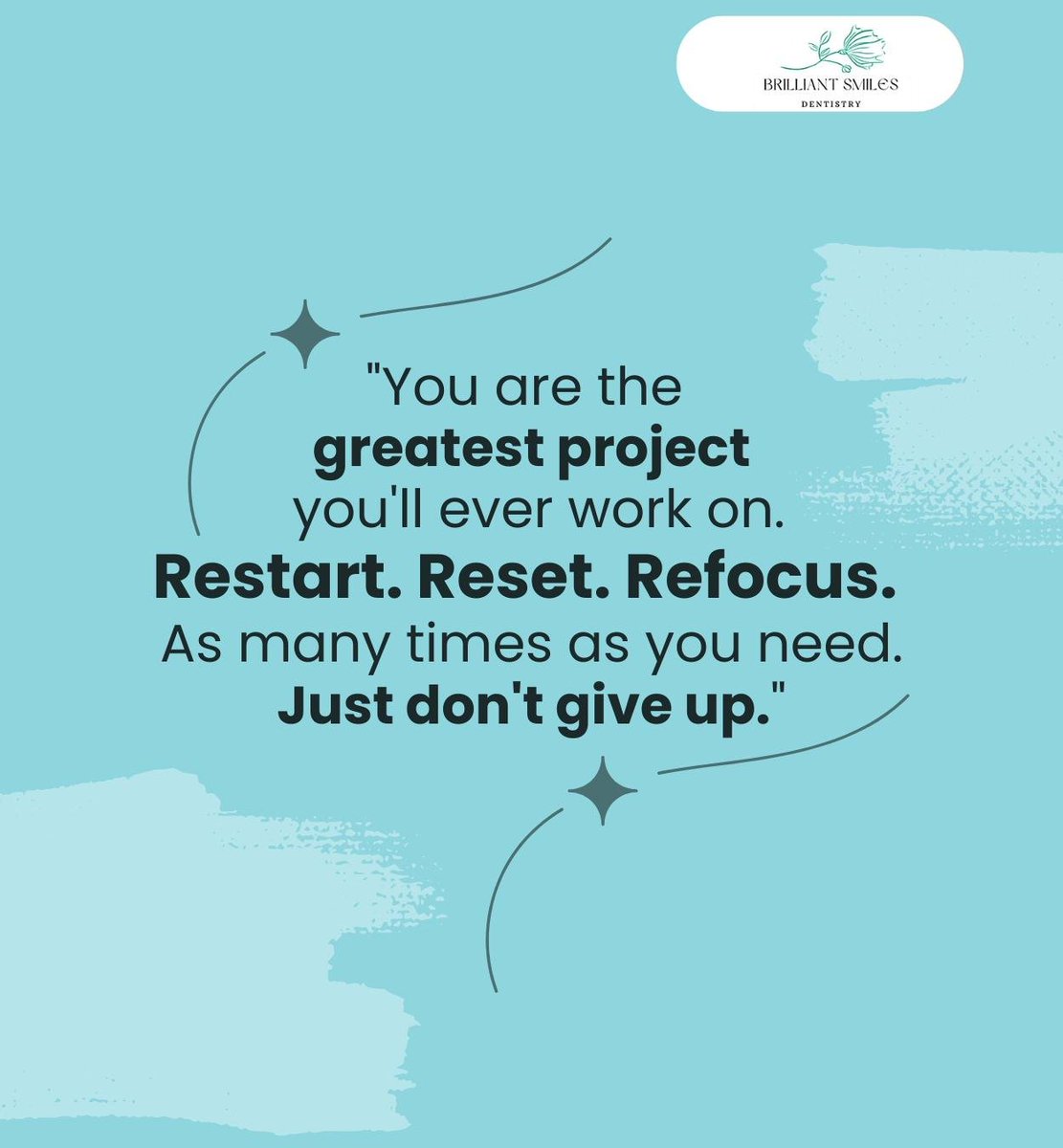 Brilliant_S123's tweet image. Don't give up on yourself because you are the greatest project you'll ever work on.
.
.
.
brilliantsmilesdentistry.com
480-613-3476
5425 E Bell Rd STE 143, Scottsdale, AZ 85254
.
.
.
#selflove #selfcare #loveyourself #scottsdale #AZ #brilliantsmilesdentistry