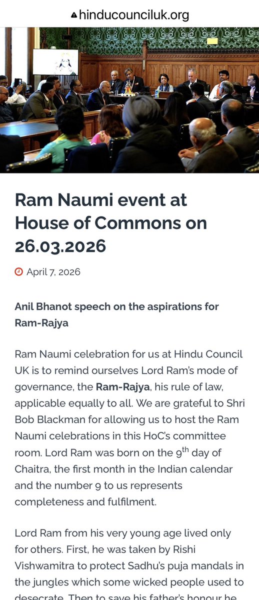 Hindu Council (UK) tweet media