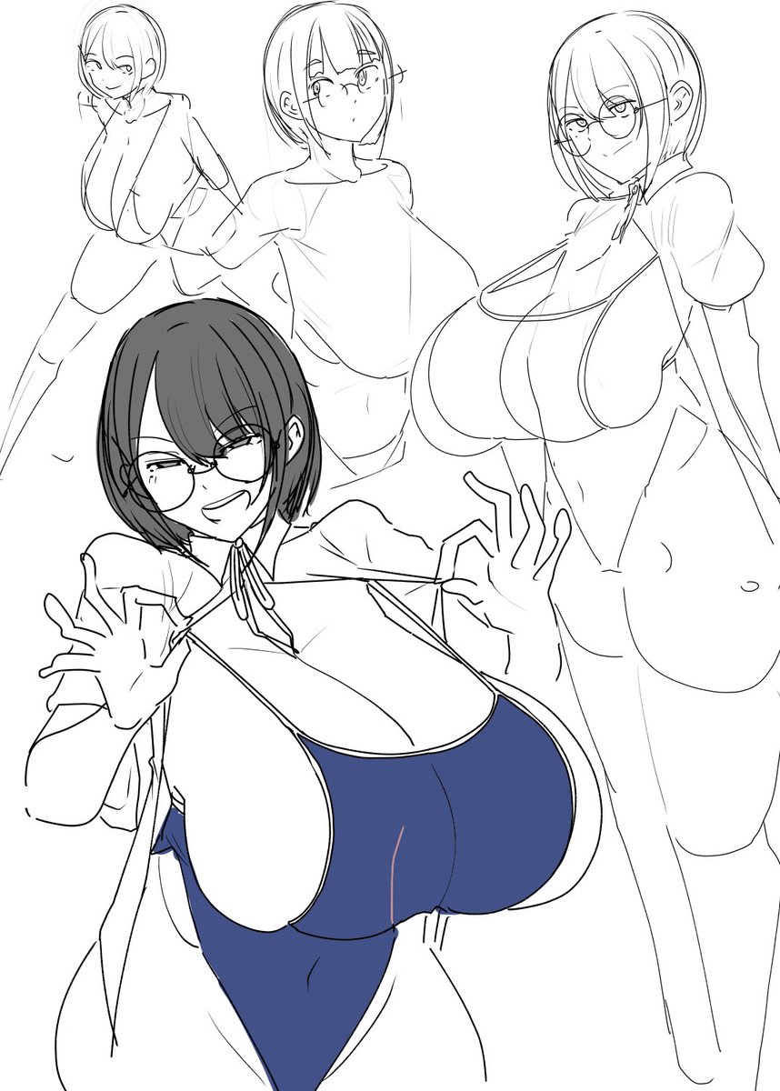 上手く描けん😡 