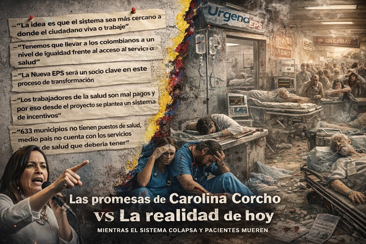 carosanchez8's tweet photo. Arengas Populistas como “salud es un derecho y no un negocio” o “el exceso de intermediación…”La realidad no se puede maquillar: THS tan precarizado q no tienen para comer,red asfixiada y pacientes esperando lo q no llega.Gobernar es RESPONDER por resultados 
#SeRobaronLaSalud https://t.co/TTzyc1du0m