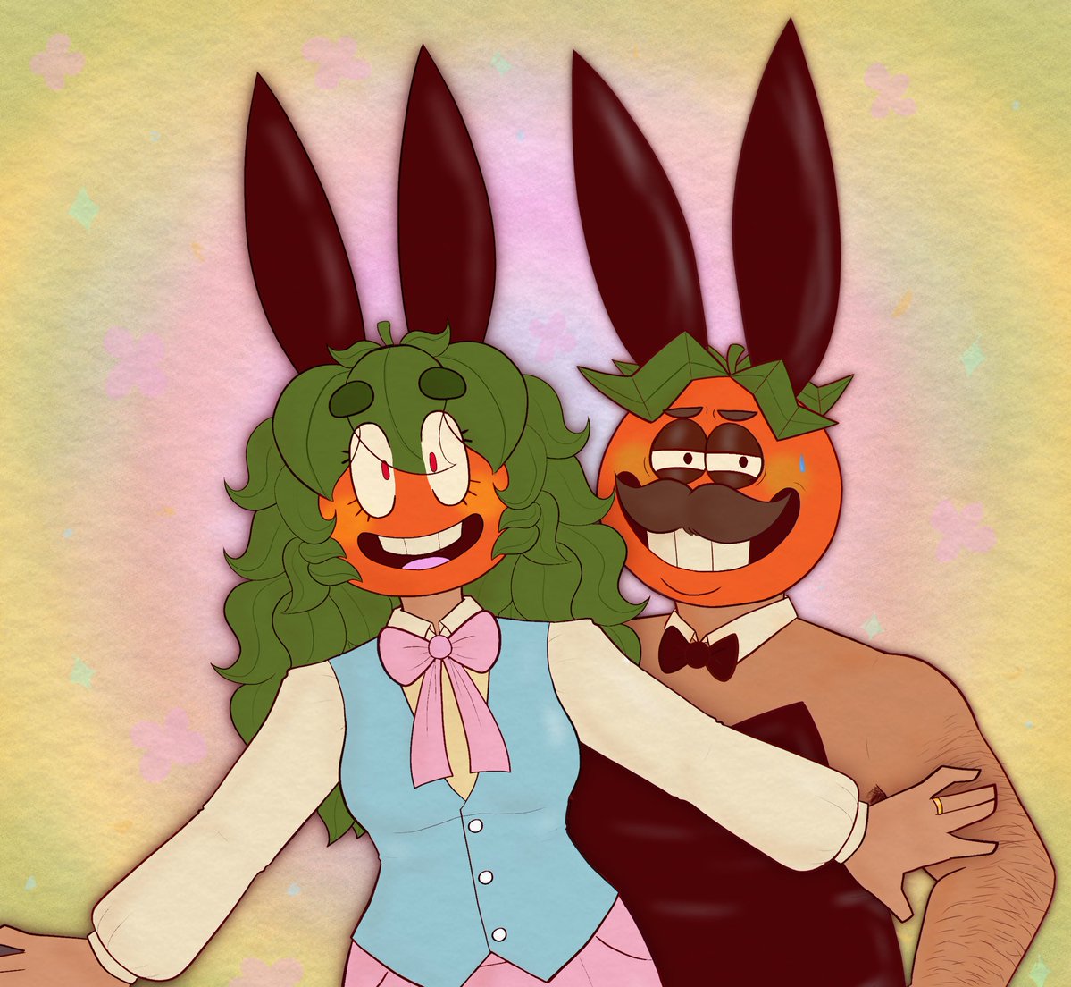 WickedHarvester's tweet image. HAPPY LATE EASTER!!!!
Someone may have been severely misled as to who was wearing what but it’s fine!!1!