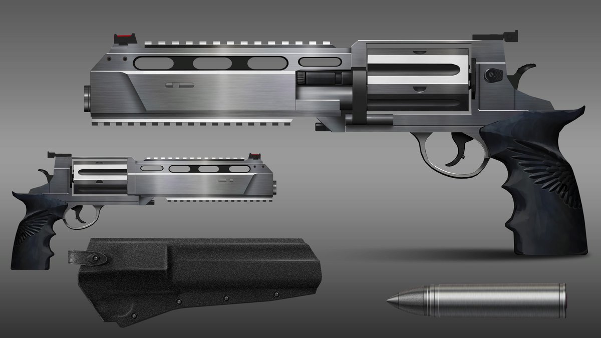 Genki_JPN's tweet image. Requiem gun concept art! #RE9