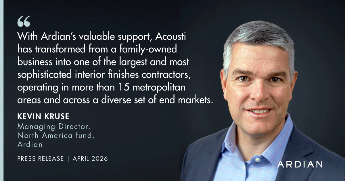 Ardian's tweet photo. #PRESSRELEASE | Today, Ardian is announcing the signing of a definitive agreement to sell our majority stake in #ACOUSTI Engineering, to #Gamut Capital Management, L.P.

Read the full announcement → https://t.co/Fm6uCPgp6S https://t.co/W6OnWWWY7o