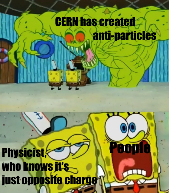 ThePhysicsMemes's tweet image. And opposite quantum number too. #science