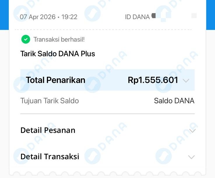 crxanode's tweet photo. @danawallet 
jam 19:22, gw tarik saldo DANA+ dengan status di aplikasi “Transaksi berhasil” ke saldo DANA.
Tapi setelah itu saldo tersebut nggak masuk ke saldo utama gw. Sempat kelihatan masuk pas gw refresh, tapi langsung hilang lagi, dan sampe sekarang ga masuk lagi https://t.co/L1bVtRSU46
