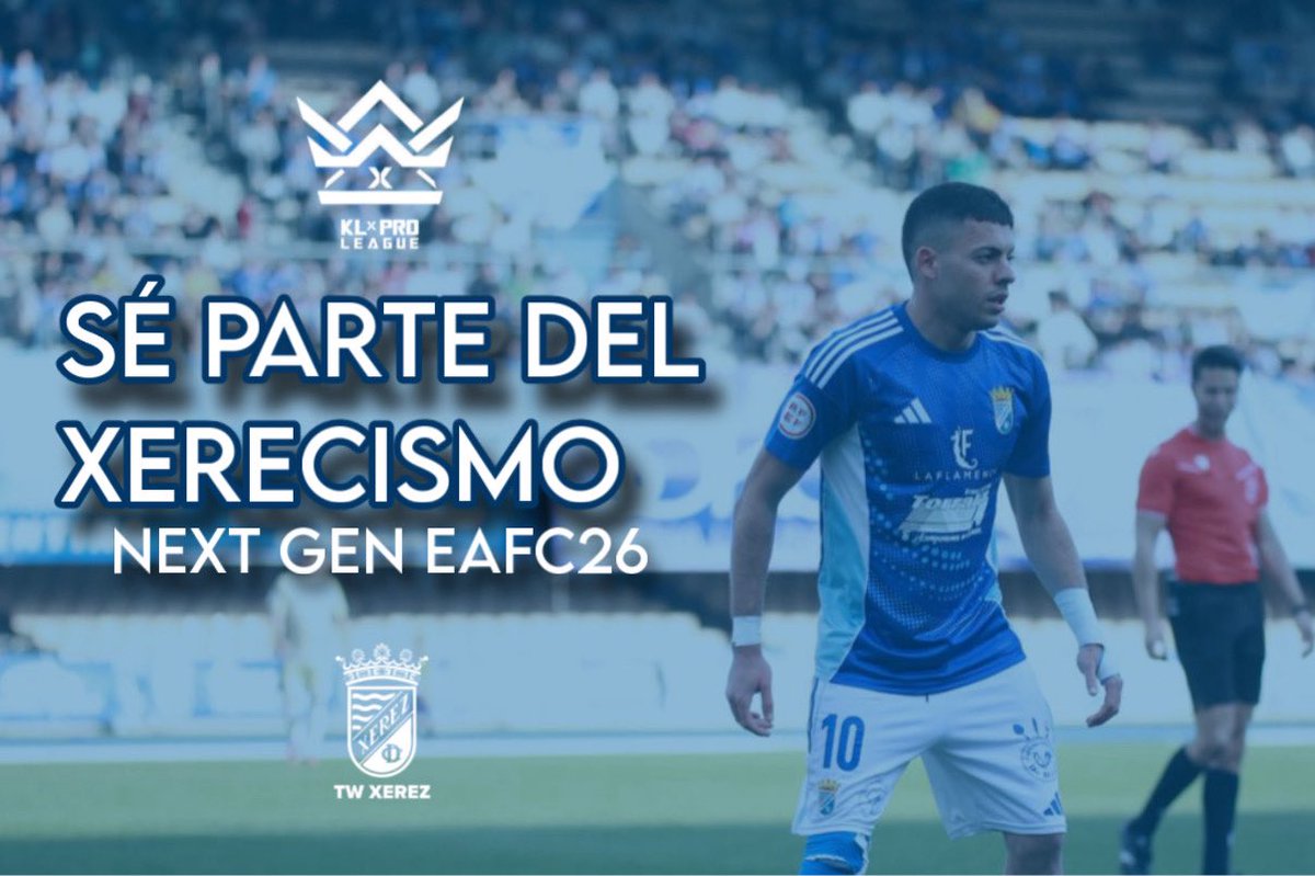 🤜🏻💙🤛🏻

🎮 ¡Anímate y representa al <a href="/XerezCD_OFICIAL/">Xerez Club Deportivo</a> en la <a href="/KLPLGLeague/">KL PLG League</a> !

🗓️ Viernes 10 de abril a las 22:30 

🛡️ Buscamos posiciones defensivas

MD ABIERTO 🔓 

#ForzaXerez