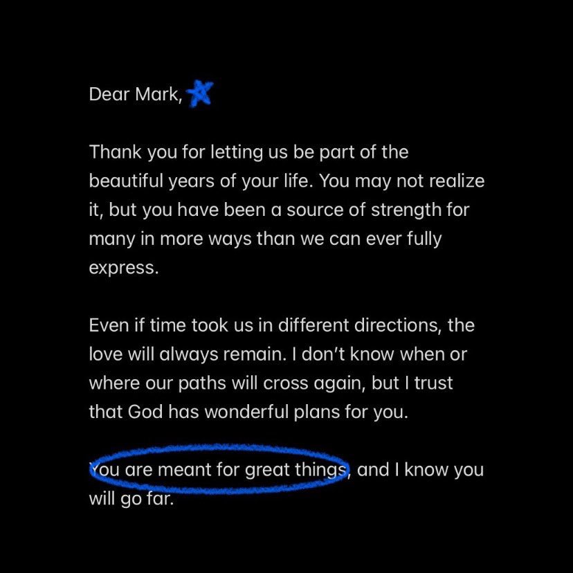 nctleos's tweet photo. dear mark 💙

with all my heart, thank you. 

#ThankYouNCTMark https://t.co/9MsvqFSCEx