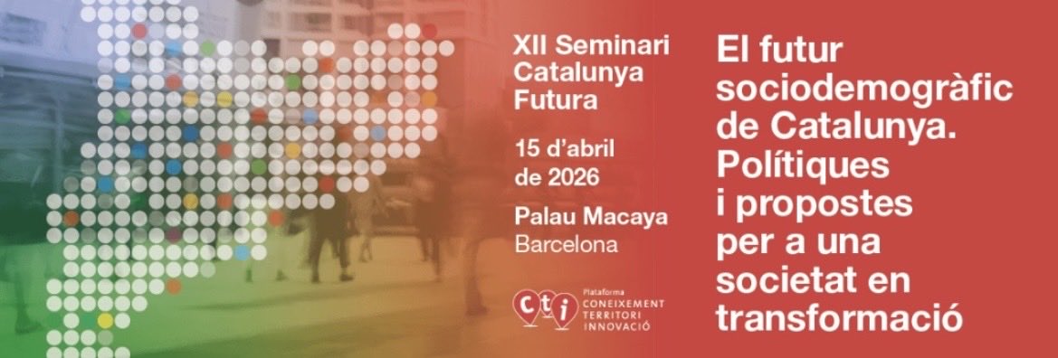 ACUPcatalunya's tweet photo. Mercat de treball, talent, innovació, coneixement - Polítiques i propostes per a donar resposta als reptes sociodemogràfics de Catalunya. Inscripcions gratuïtes, t'esperem 👉🏾 https://t.co/zh7uIRFWx8 @FundlaCaixaCAT @FomentTreball @Pimec @CambraBCN @subirats9 https://t.co/NfO8TL204k