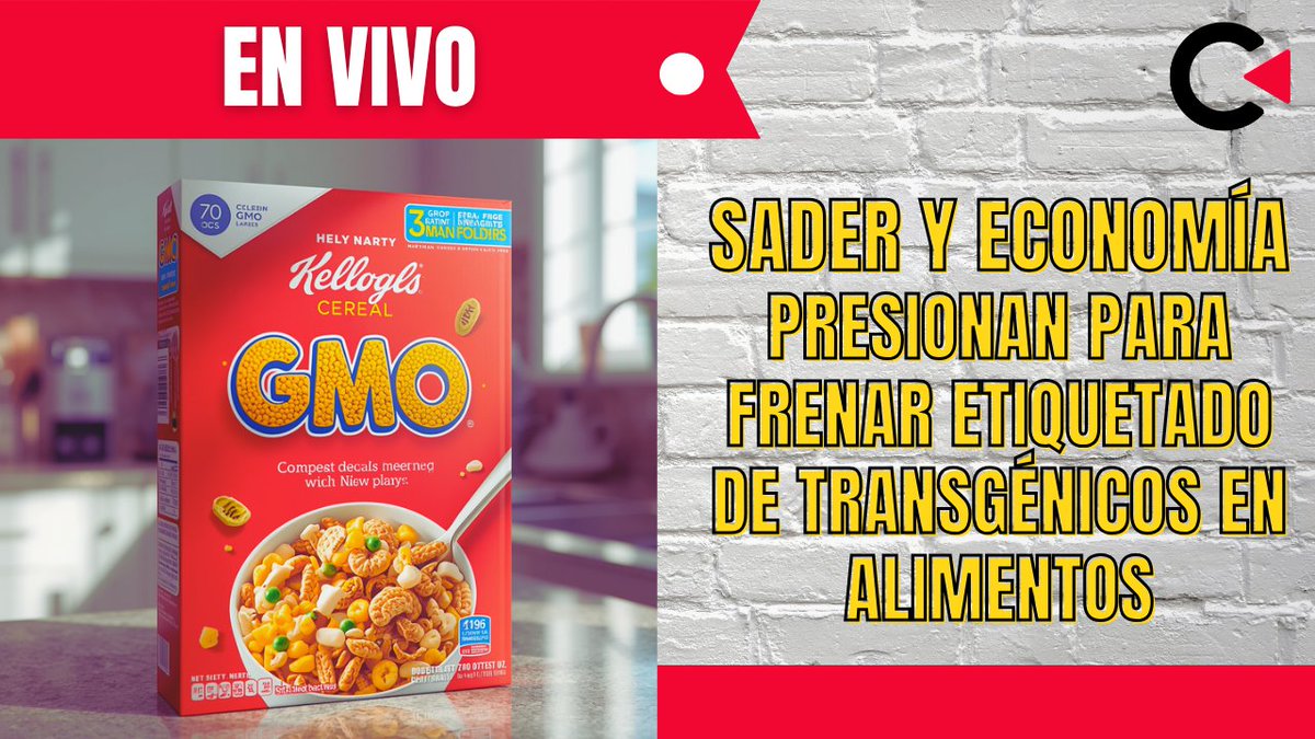 contralinea's tweet image. CONTRALÍNEA EN VIVO | A través de #Facebook y #YouTube con Aníbal García (@Anibal_garcia89) y Fernanda Monroy (@fernanda_contra)

Nuestro tema de hoy: #Sader y #Economía presionan para frenar #etiquetado de #transgénicos en alimentos
Para ello, presentaremos las entrevistas con